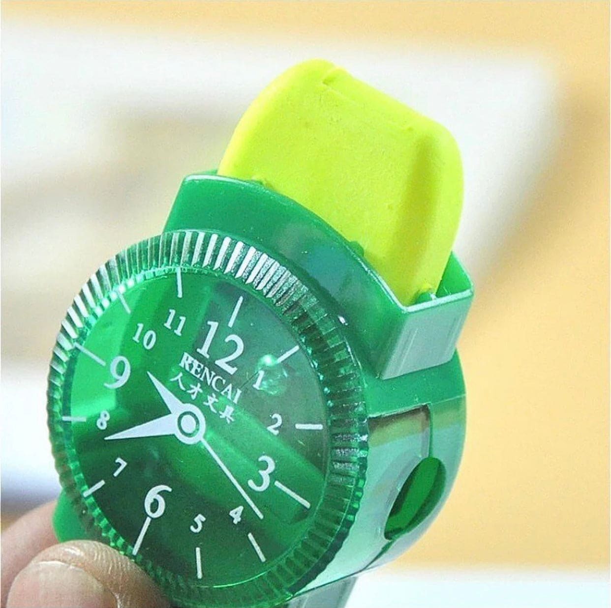 Creative 3 in 1 Pencil Sharpener, Creative Wristwatch Modelling Pencil Sharpener With Eraser And Brush Creative 3 in 1 Pencil Sharpener, Creative Wristwatch Modelling Pencil Sharpener With Eraser And Brush